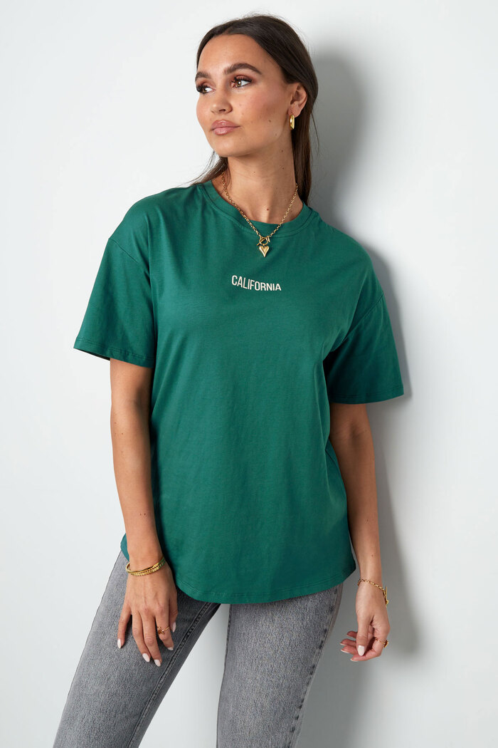 T-shirt california - groen Afbeelding5